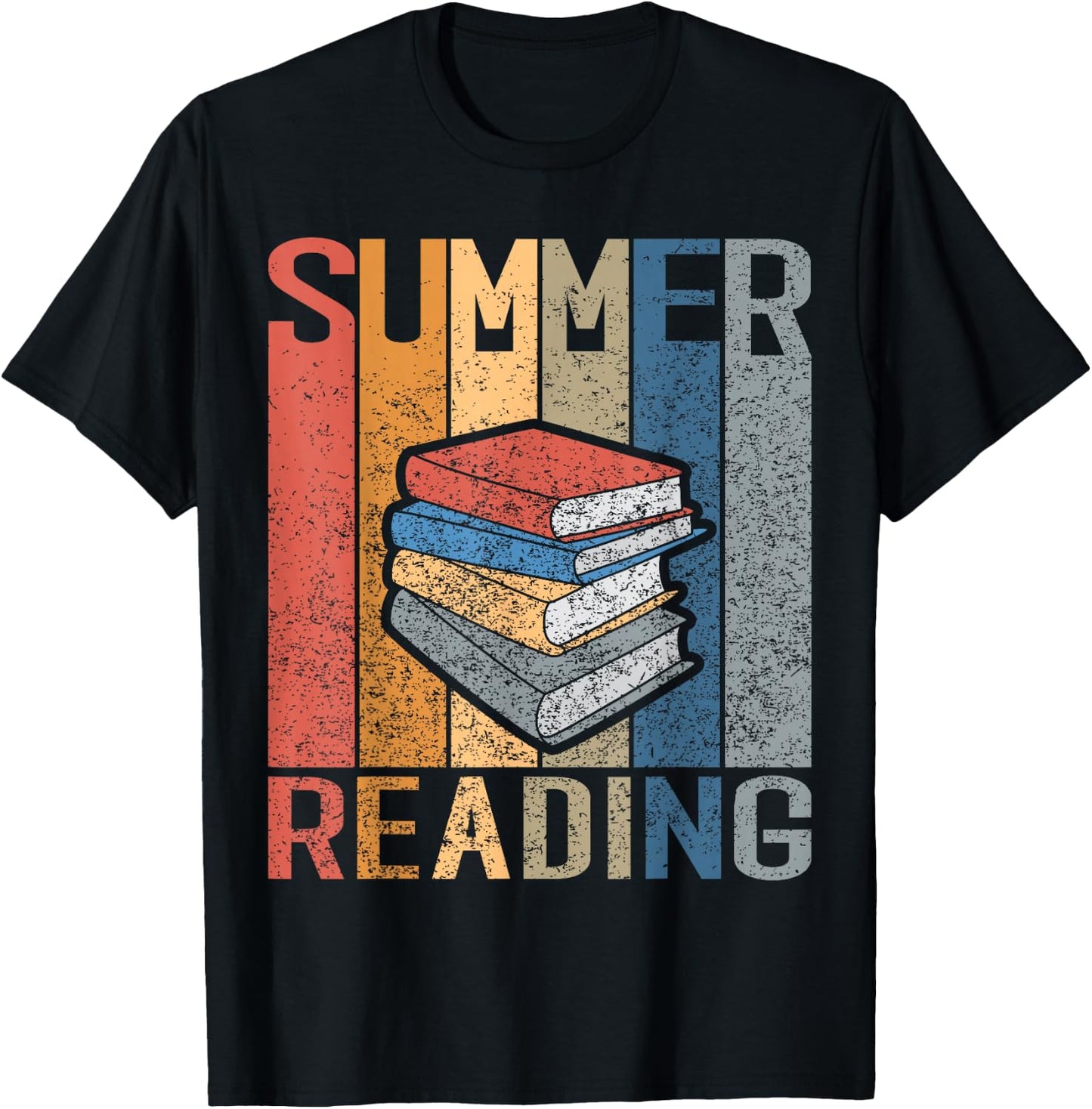 Summer Reading Books T-Shirt - T-Shirt | Black
