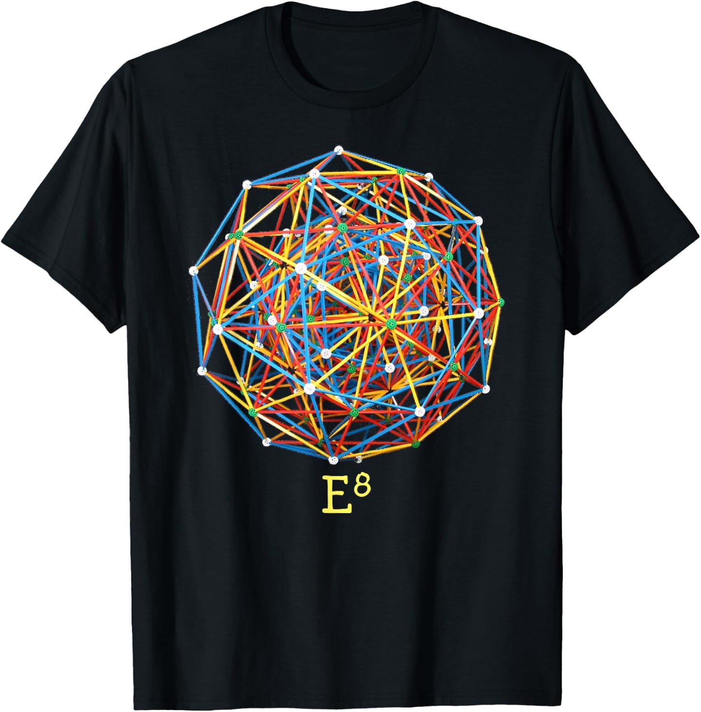 Signs and Symbols E8 Mathematics Group Theory Lie Groups T-Shirt - T-Shirt | Black