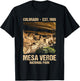 Mesa Verde US National Park Colorado Gift T-Shirt - T-Shirt | Black