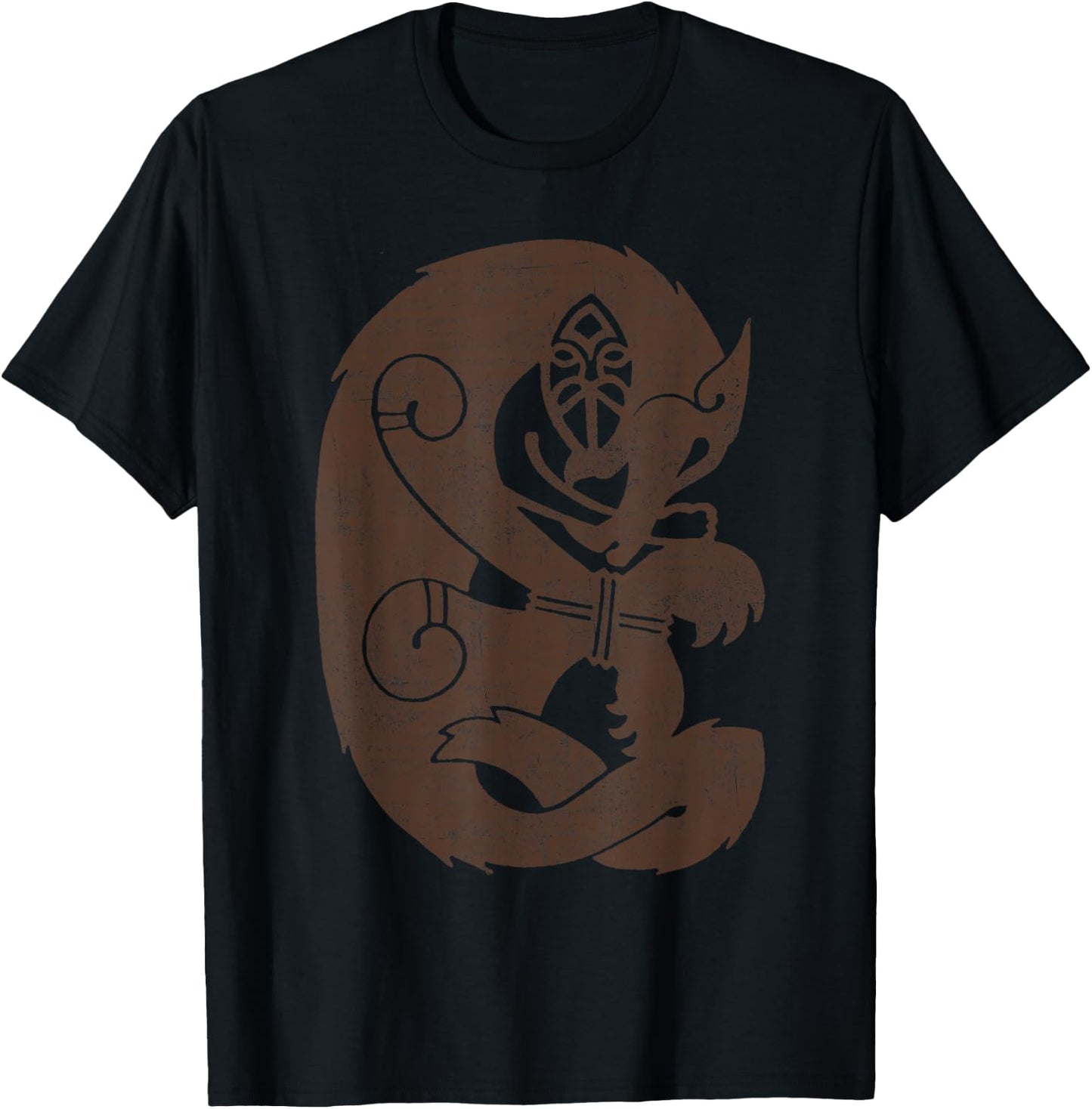 Tiw Tiu- Tyr and Fenrir - Wolf Norse Mythology - Viking T-Shirt - T-Shirt | Black