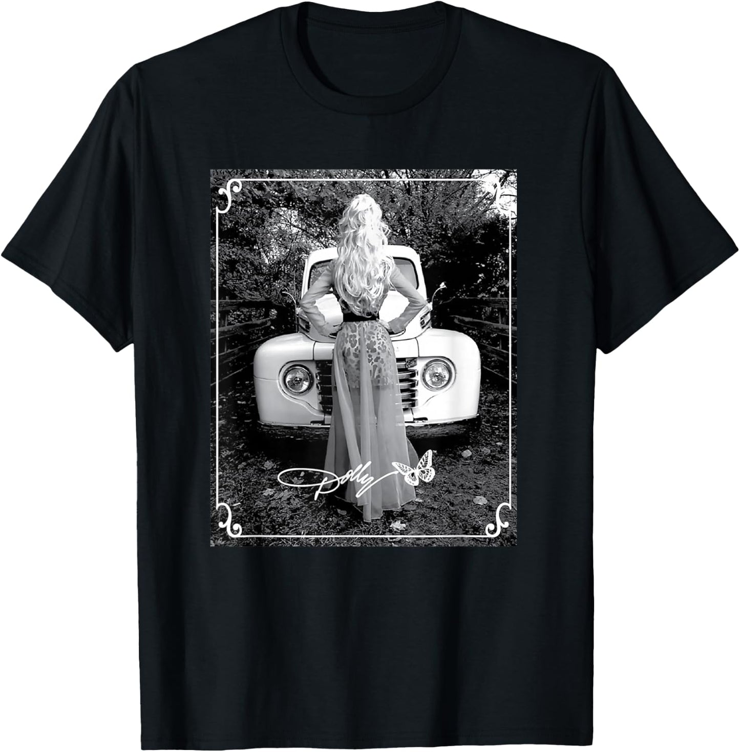 Dolly Parton Vintage Truck T-Shirt - T-Shirt | Black