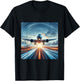 B-777 Aircraft Aviation Airplane Airport Runway Landing T-Shirt - T-Shirt | Black