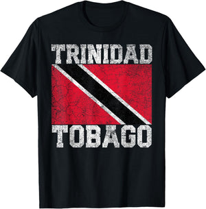 Trinidad and Tobago Flag National Pride Roots Country Family T-Shirt - T-Shirt | Black