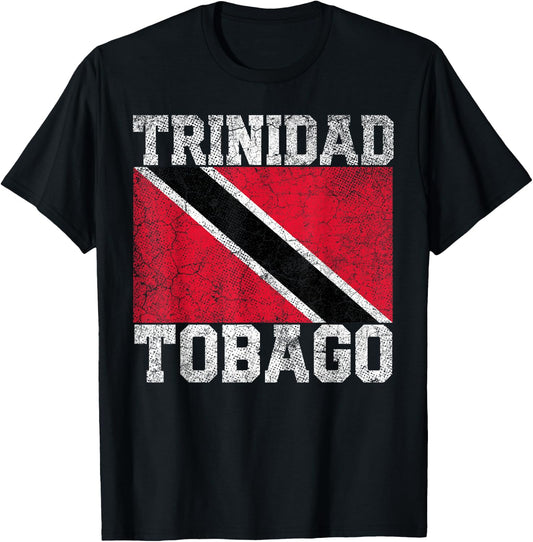 Trinidad and Tobago Flag National Pride Roots Country Family T-Shirt - T-Shirt | Black