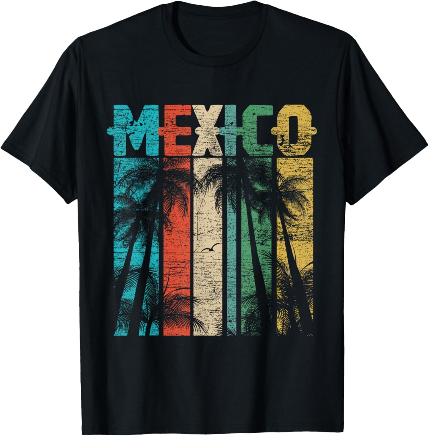 Retro Mexico T-Shirt - T-Shirt | Black