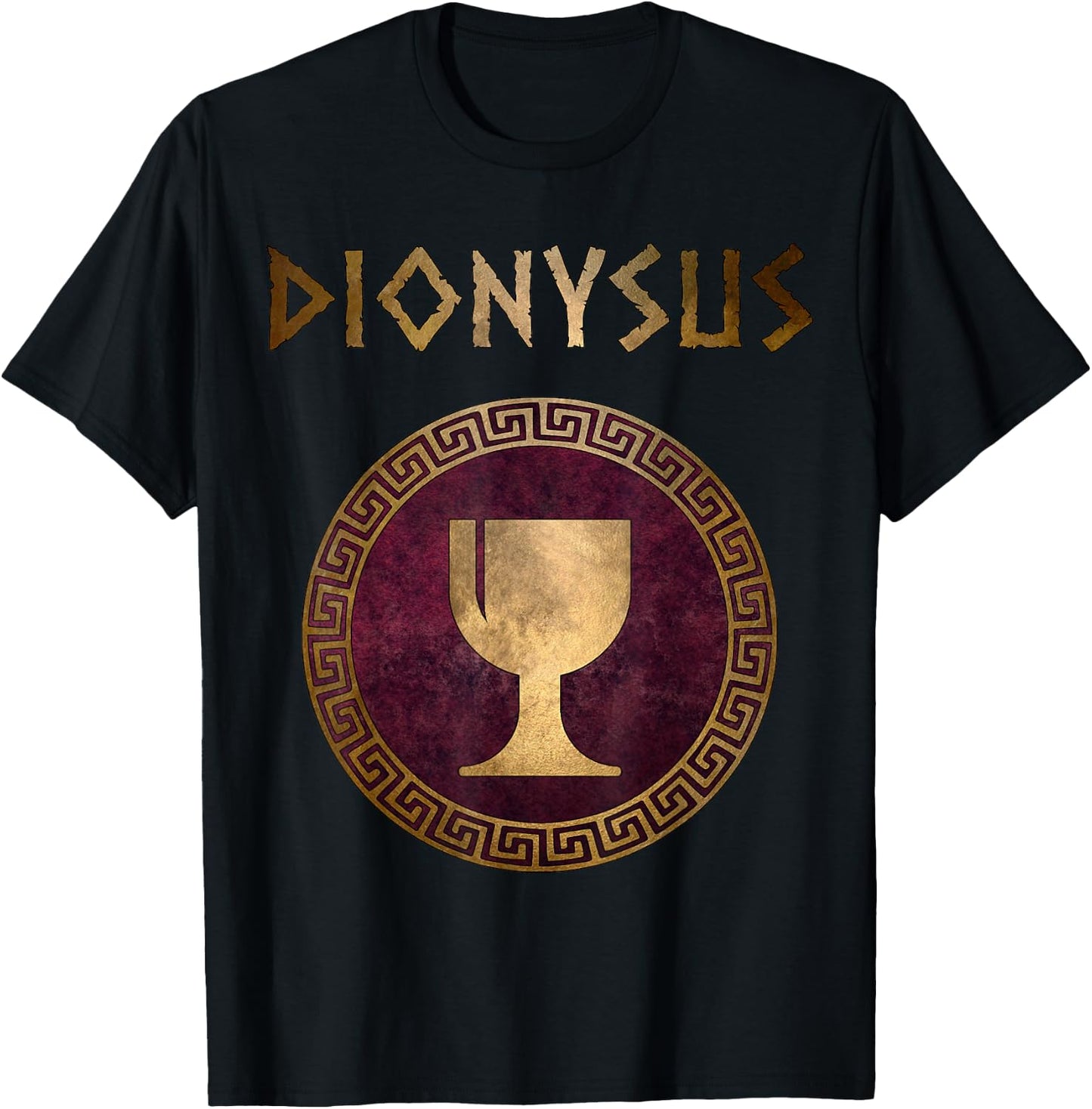 Dionysus Greek God of Wine Symbol T-Shirt - T-Shirt | Black