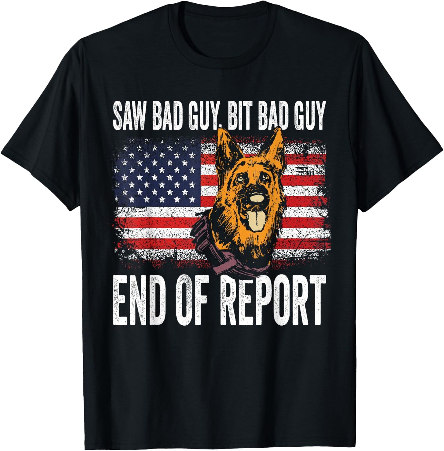 K-9 German Shepherd Police Dog Law Enforcement K-9 Handler T-Shirt - T-Shirt | Black