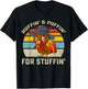 Thanksgiving Run Turkey Trot Huffin and Puffin T-Shirt - T-Shirt | Black