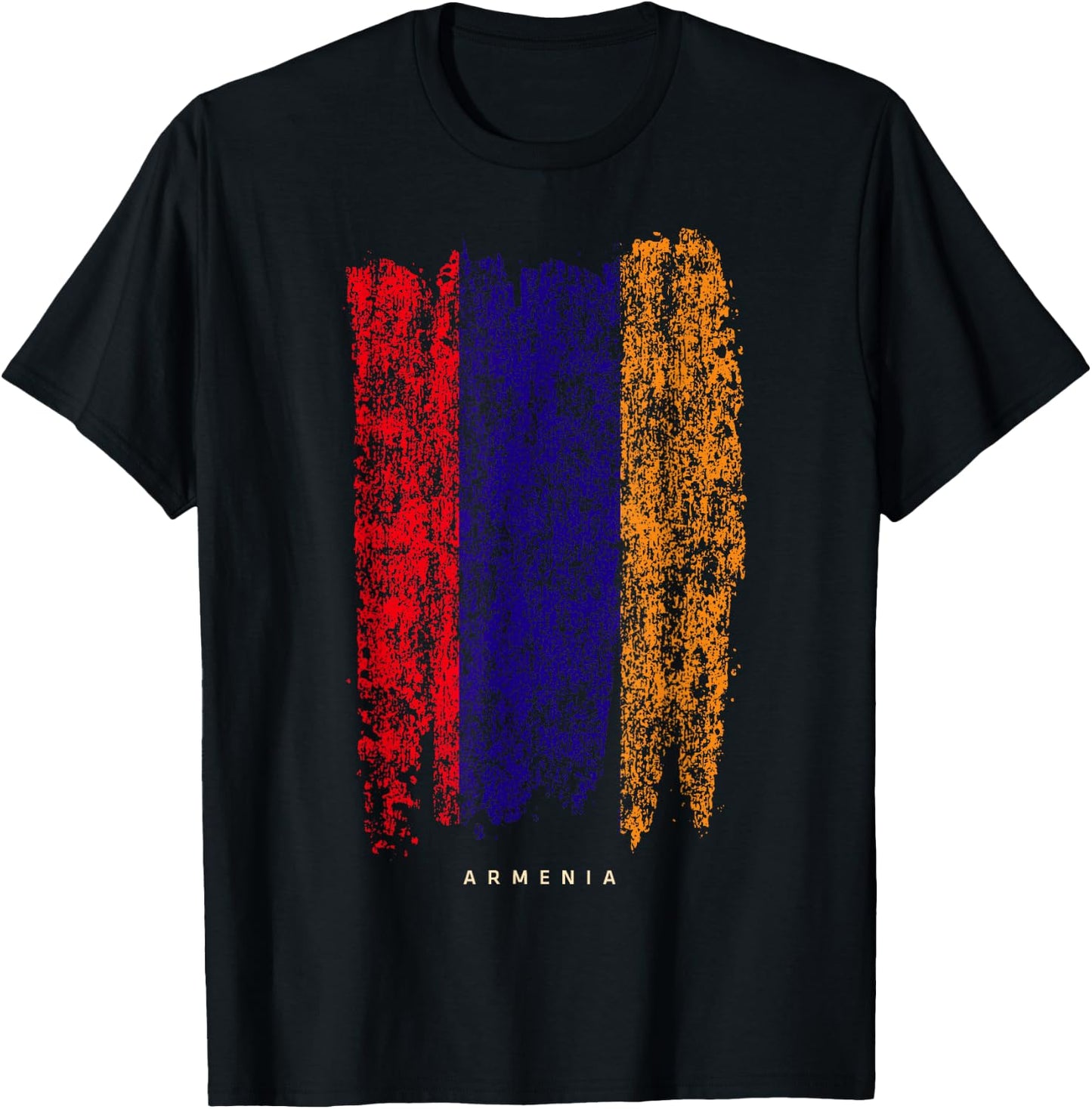 Vintage Armenia Retro Armenian Flag Shirt T-Shirt - T-Shirt | Black