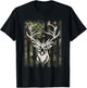 Camouflage American Flag Camo Deer Hunting Hunter Men T-Shirt - T-Shirt | Black