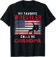 My Favorite Wrestler Calls Me Grandpa Fathers Day USA Flag Kids Men T-Shirt - T-Shirt | Black