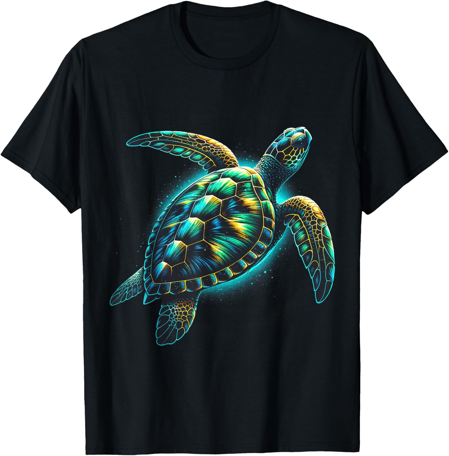 Sea Turtle Beach Lover Ocean Animal Graphic Novelty T-Shirt - T-Shirt | Black