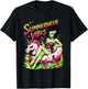Summerween Spooky Summer Ghoul Beach Unicorn Halloween T-Shirt - T-Shirt | Black