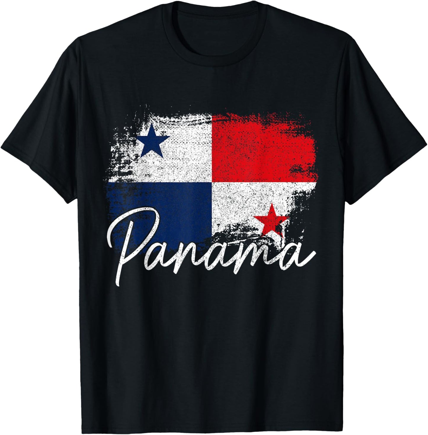 Panama Vintage Flag Panamanian Roots African T-Shirt - T-Shirt | Black