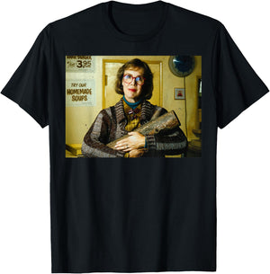 Twin Peaks Log Lady Retro Portrait Graphic T-Shirt - T-Shirt | Black