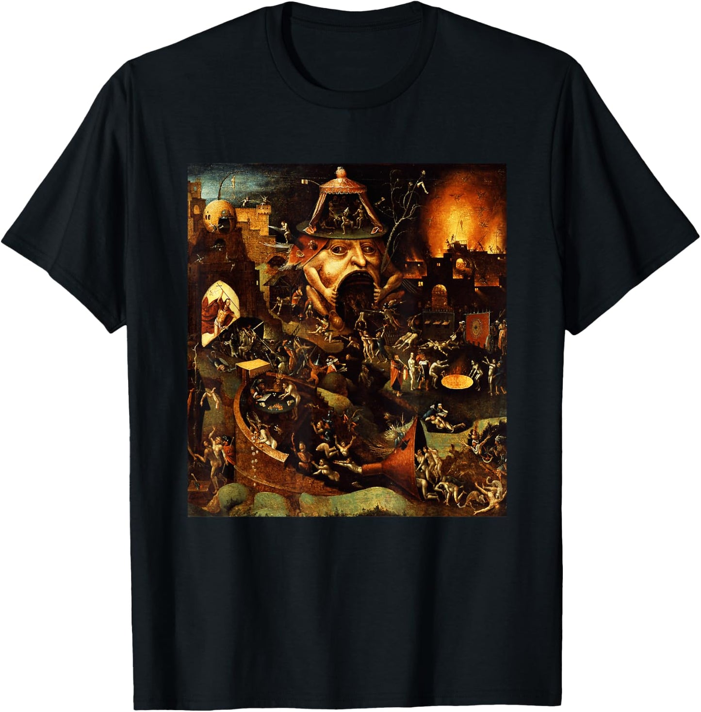 Mount Clothious Black Adult - Short Sleeve - Small - Crew Collar - Modern - Cartoon - Renaissance - Painting - Casual - Unique Design - Stretchable - Kids T-Shirt - T-Shirt | Black
