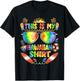 This Is My Hawaiian Shirt Men Women Luau Aloha Hawaii Beach T-Shirt - T-Shirt | Black