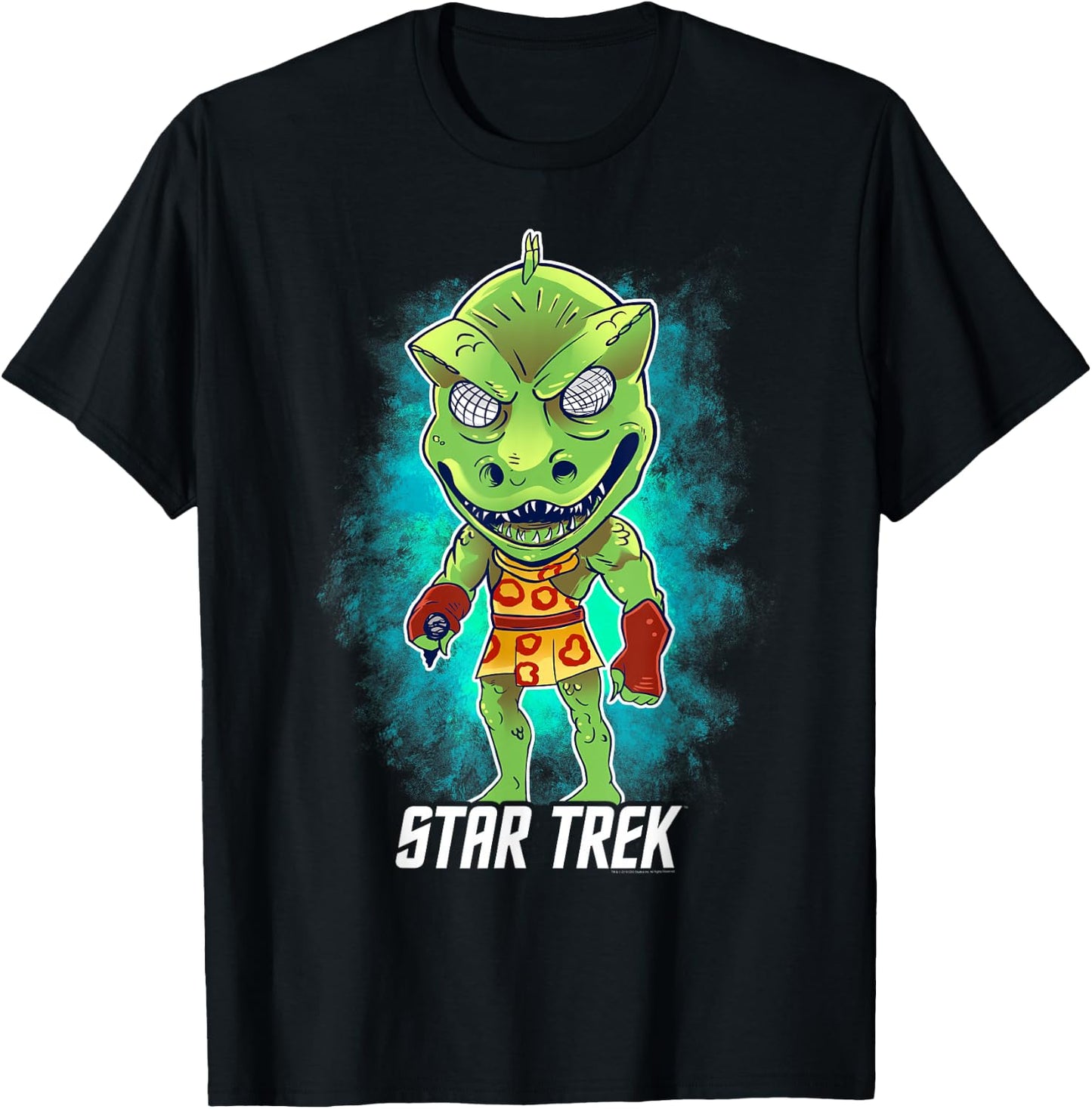 Star Trek Original Series Gorn Posing Chibi T-Shirt - T-Shirt | Black