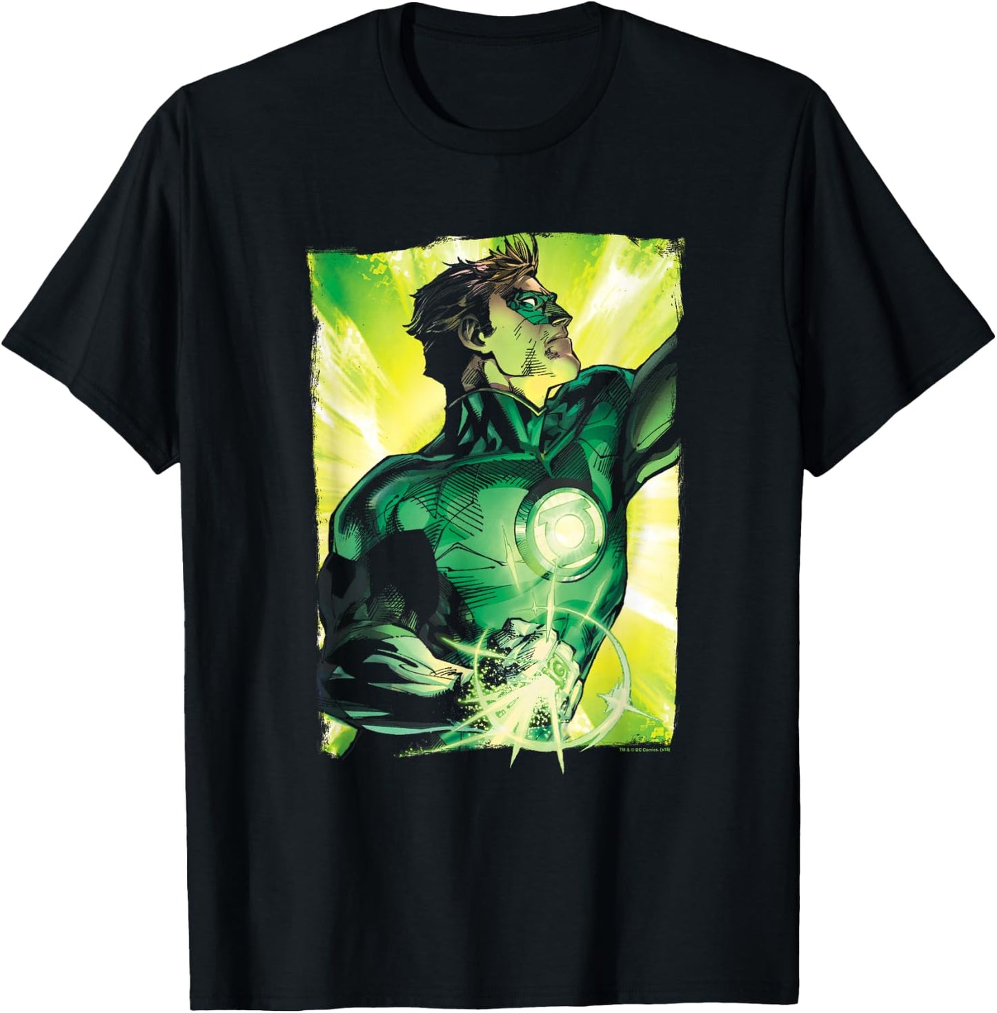 Green Lantern Up Up T Shirt T-Shirt - T-Shirt | Black