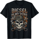 Diesel in My Veins Skull Mechanic Semi Truck Driver Trucker T-Shirt - T-Shirt | Black