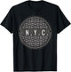 New York City NYC Urban Grunge Manhole Cover Gift Souvenir T-Shirt - T-Shirt | Black