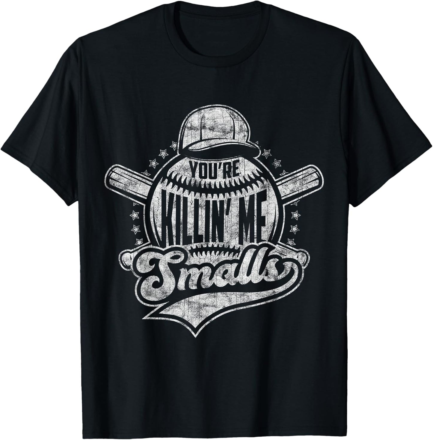 You're Killin' Me Softball Smalls I Vintage Baseball T-Shirt - T-Shirt | Black