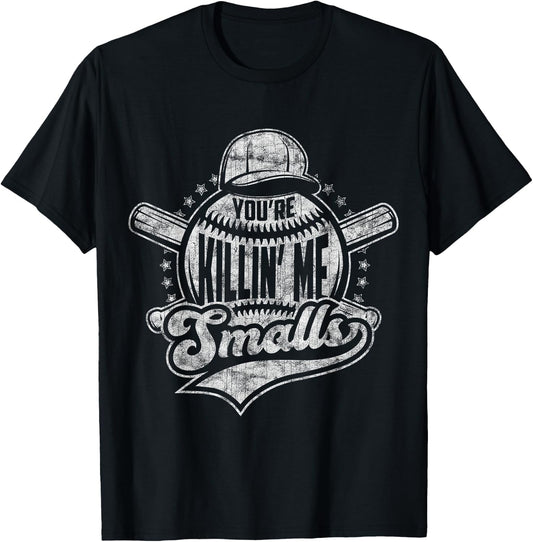 You're Killin' Me Softball Smalls I Vintage Baseball T-Shirt - T-Shirt | Black