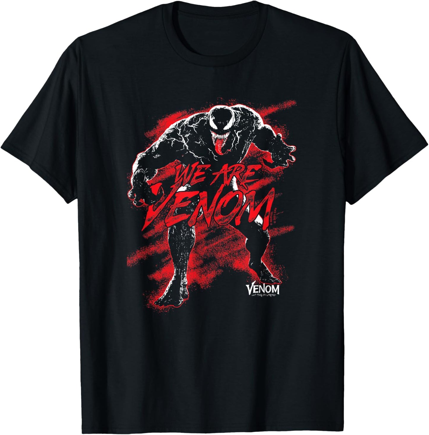 Marvel Venom: Let There Be Carnage We Are Venom Red Splash T-Shirt - T-Shirt | Black