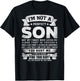 I'm Not A Perfect Son But My Crazy Mom Loves Me (on Back) T-Shirt - T-Shirt | Black