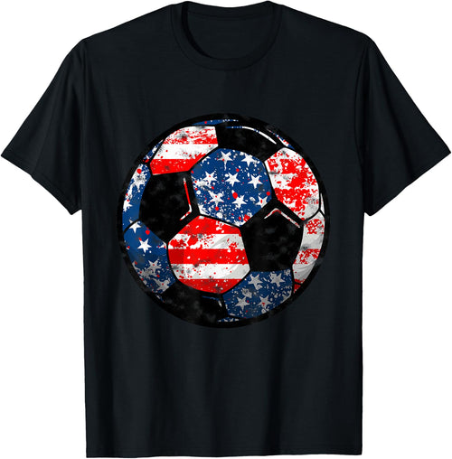 4th Of July USA Flag Soccer Patriotic Soccer Player