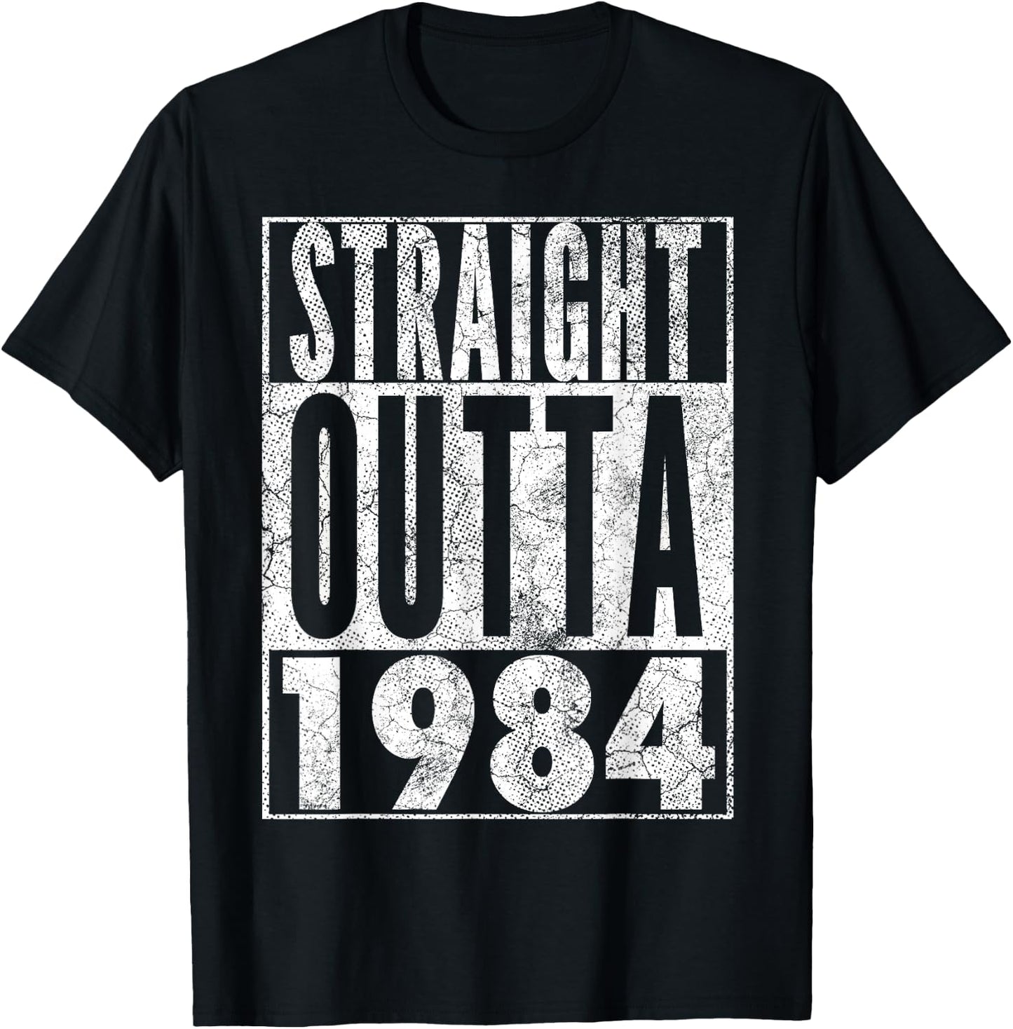Vintage 1984 42nd Birthday 42 Years Old Retro Men Women T-Shirt - T-Shirt | Black
