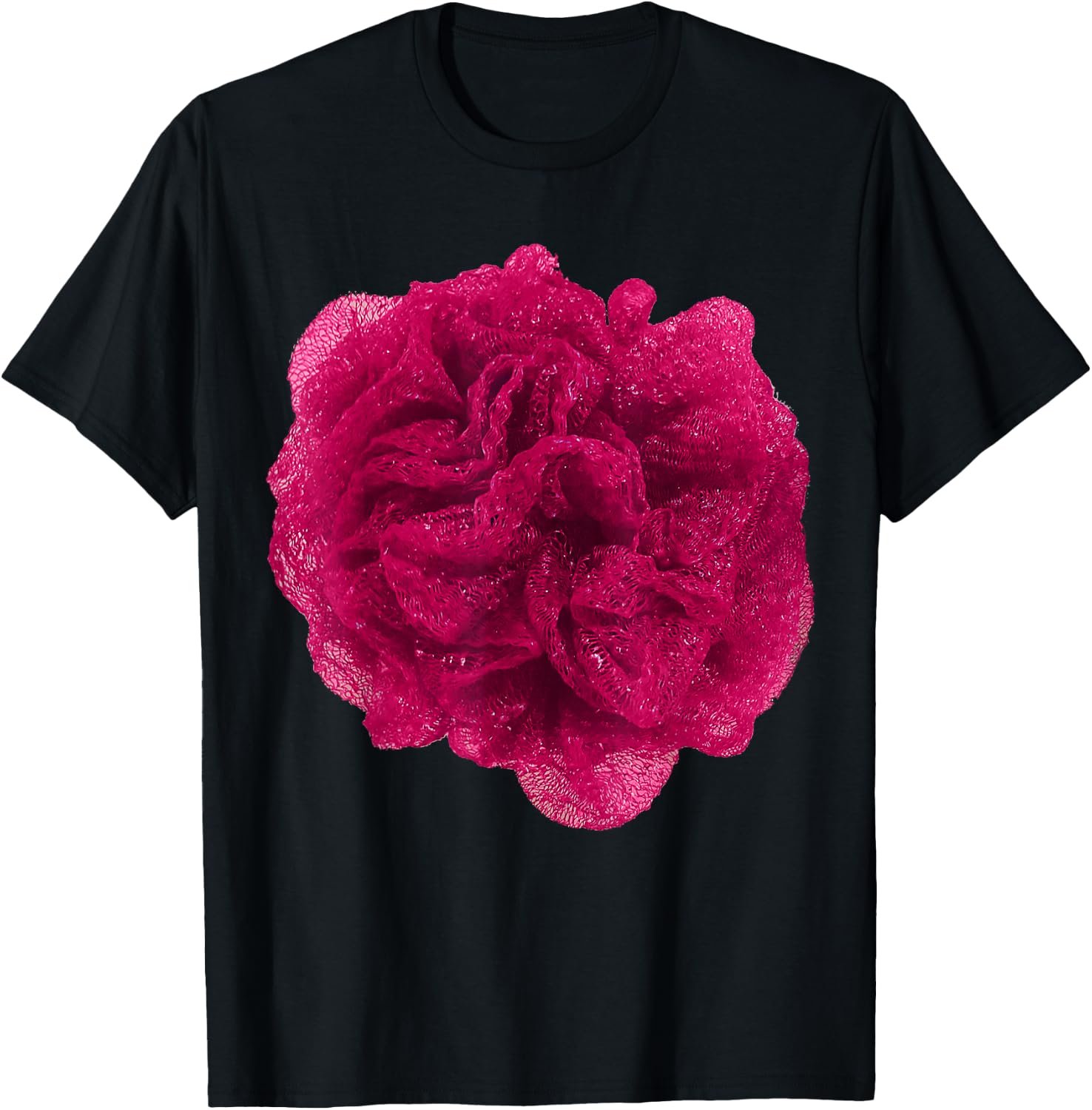 Pink Shower Loofah Costume Funny Halloween Cosplay Dress-up T-Shirt - T-Shirt | Black