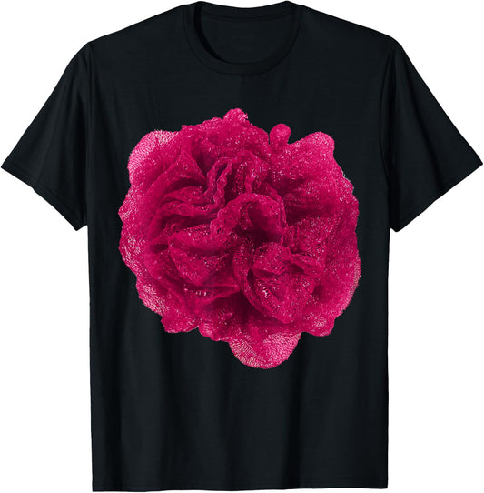 Pink Shower Loofah Costume Funny Halloween Cosplay Dress-up T-Shirt - T-Shirt | Black