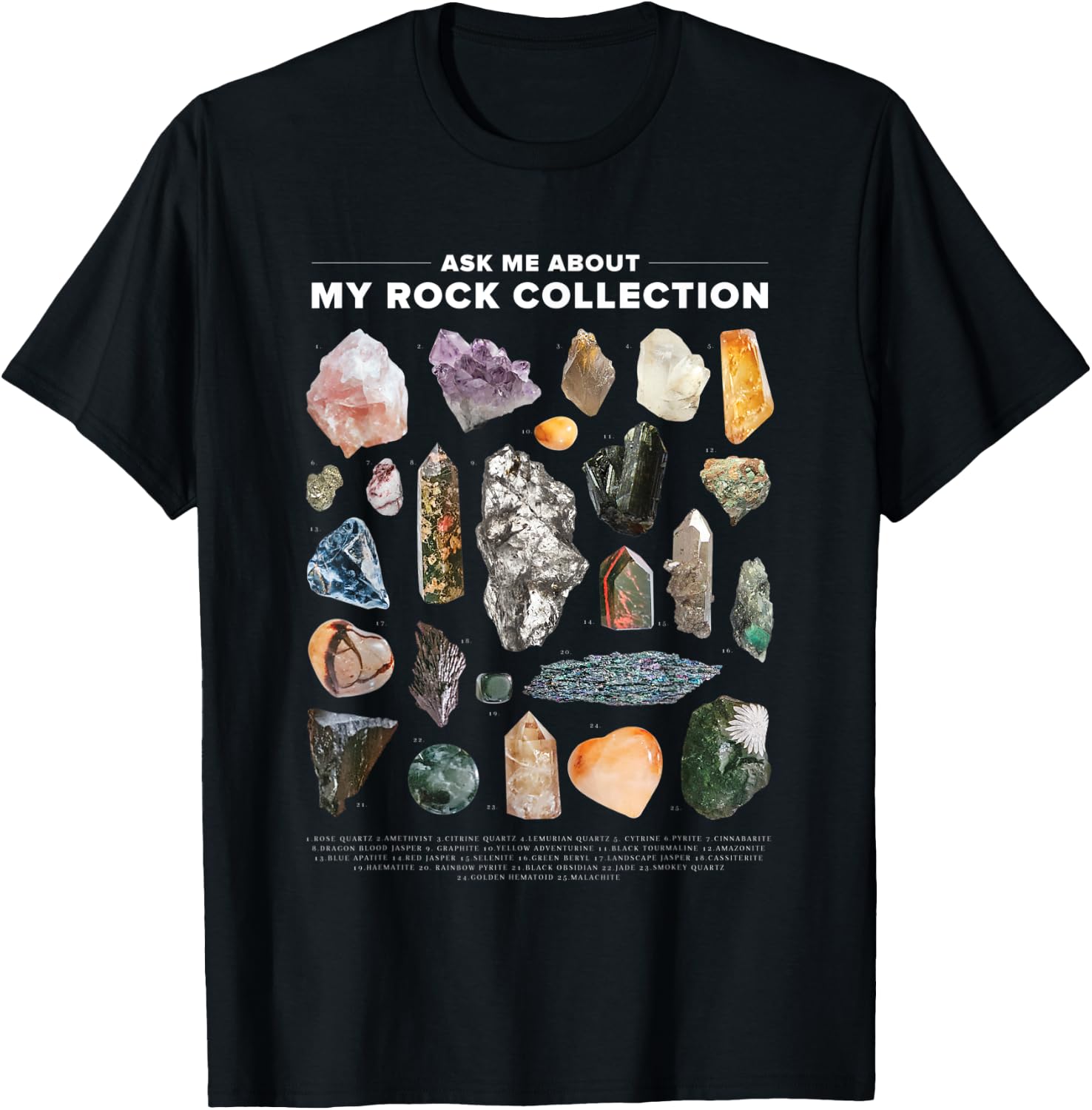 Ask me about my Rock Collection T-Shirt - T-Shirt | Black