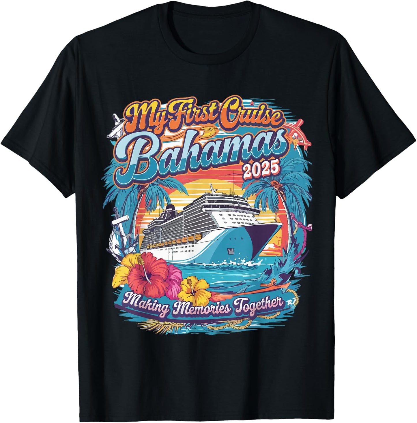 My First Cruise Bahamas 2025 Family Vacation for Kids T-Shirt - T-Shirt | Black