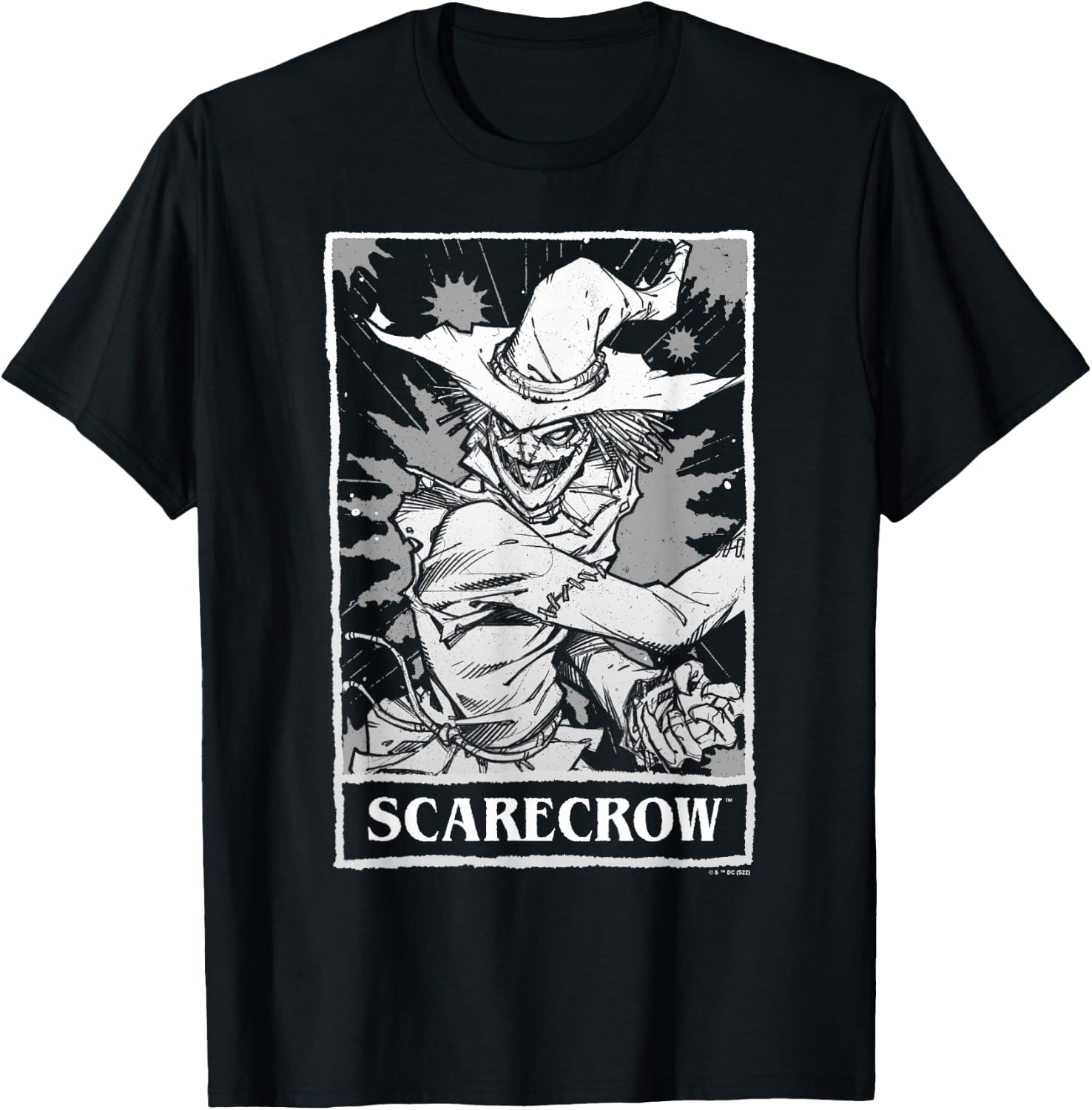 DC Comics Halloween Scarecrow Tarot Poster T-Shirt - T-Shirt | Black