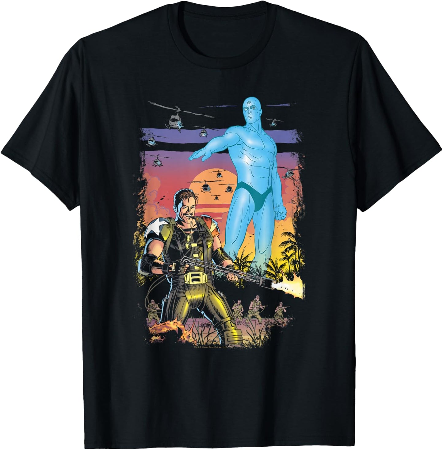 DC Comics Watchmen Winning the War Adult , Black, Small T-Shirt - T-Shirt | Black