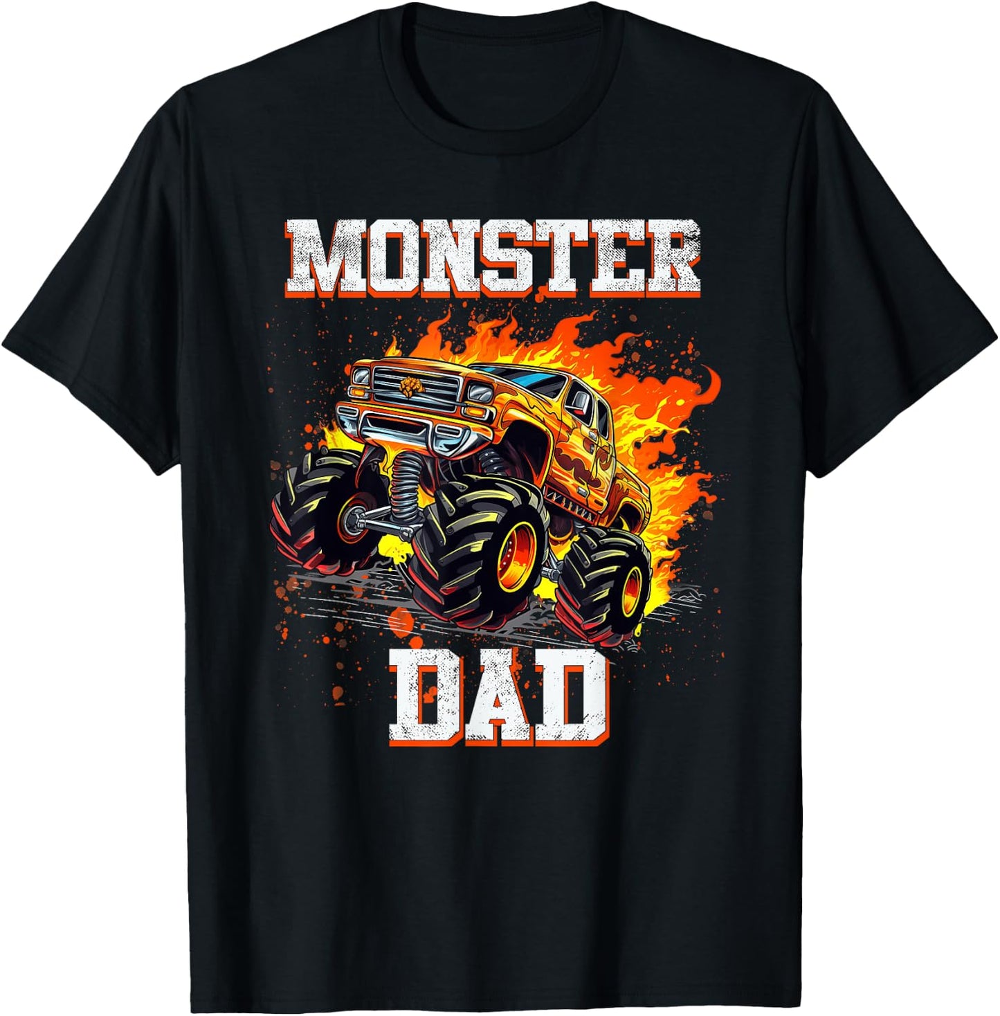 Monster Truck Dad Fathers Day Shirt Monster Truck Are My Jam T-Shirt - T-Shirt | Black