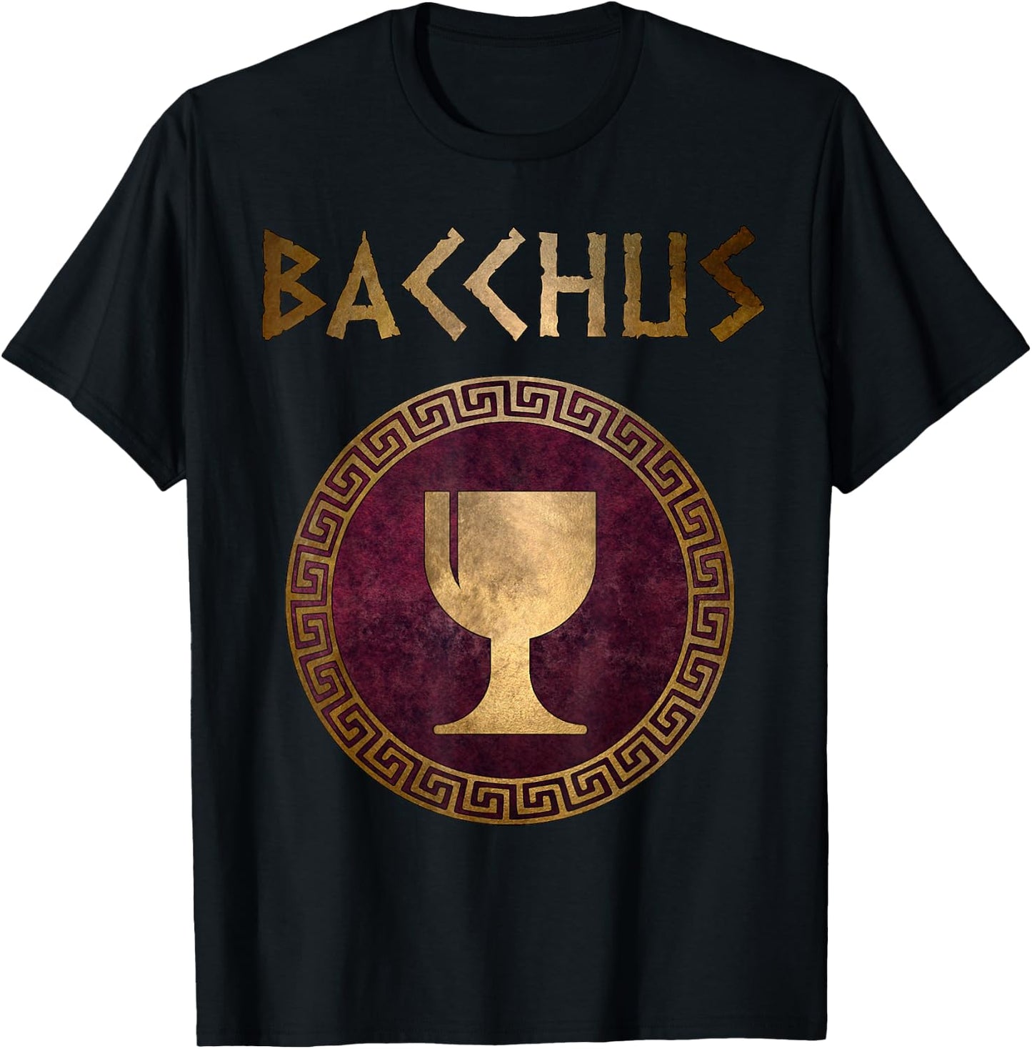 Bacchus Roman God of Wine and Feasts T-Shirt - T-Shirt | Black