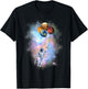 Astronaut Planet Balloon Space Exploration T-Shirt - T-Shirt | Black