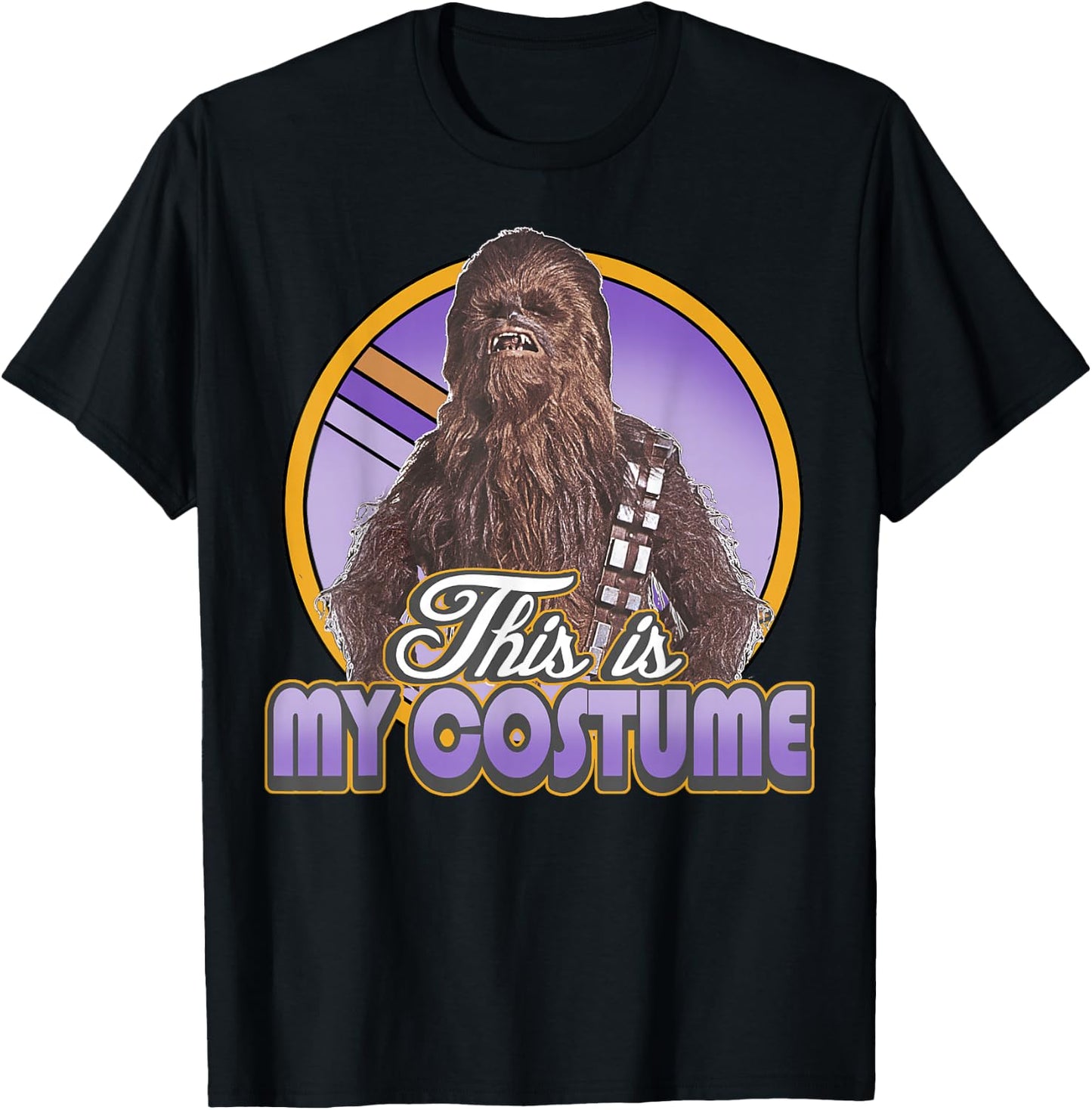 Star Wars Chewbacca This Is My Costume Quote Halloween T-Shirt - T-Shirt | Black