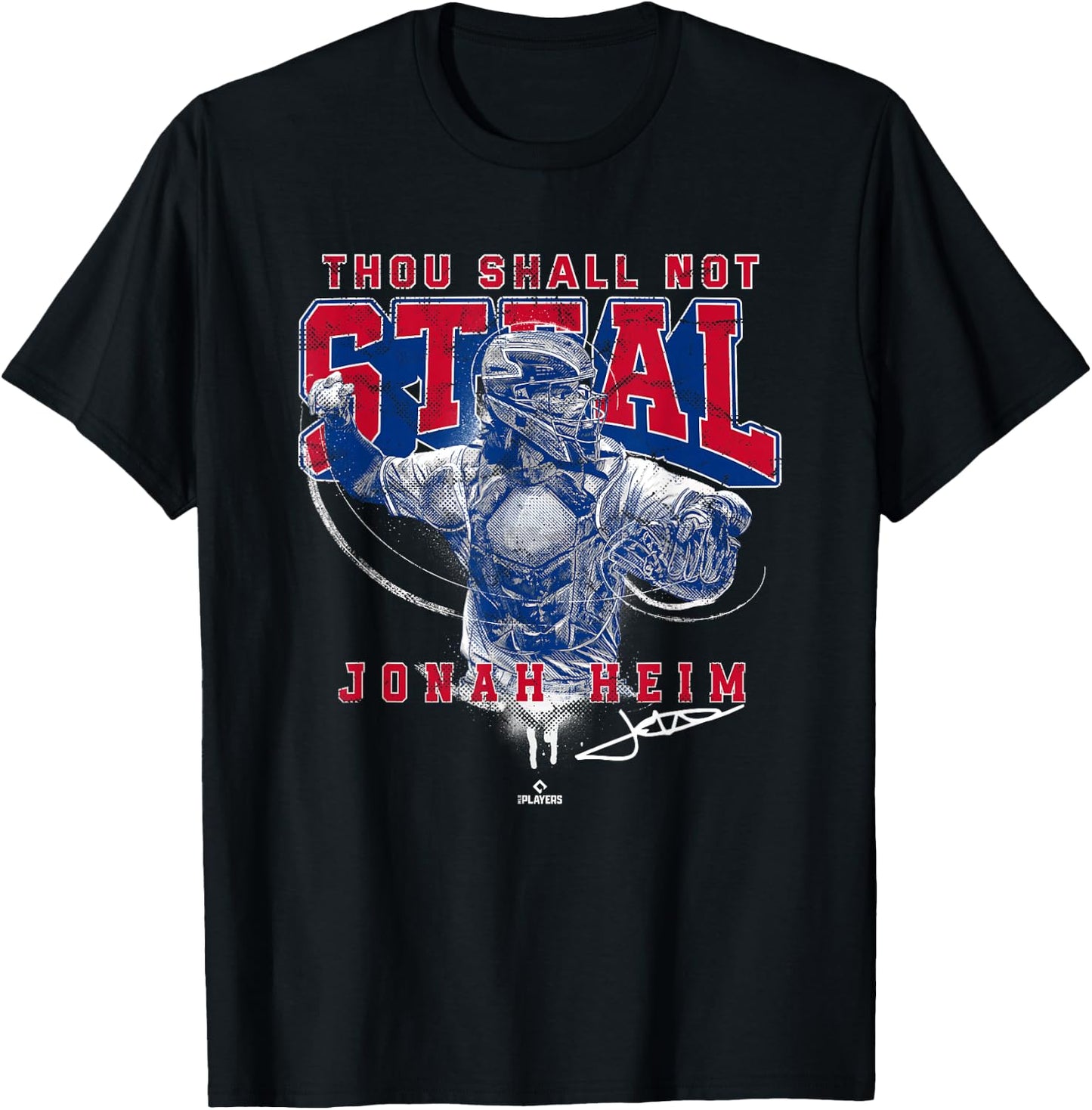 Thou Shall Not Steal Jonah Home Texas MLBPA T-Shirt - T-Shirt | Black