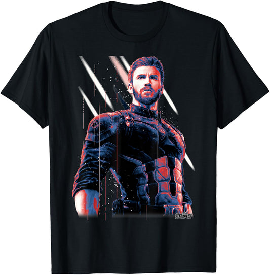 Marvel Infinity War Captain America Pose Graphic T-Shirt - T-Shirt | Black
