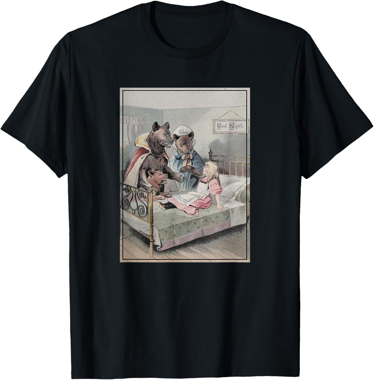 Goldilocks and The Three Bears T-Shirt - T-Shirt | Black