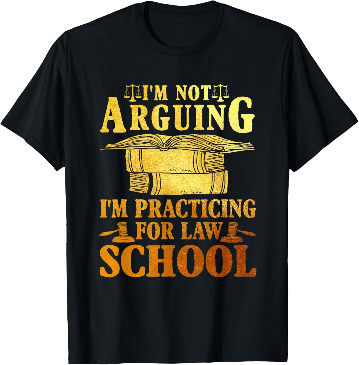 Ich streite nicht, ich praktiziere für einen Jurastuenten T-Shirt - T-Shirt | Black