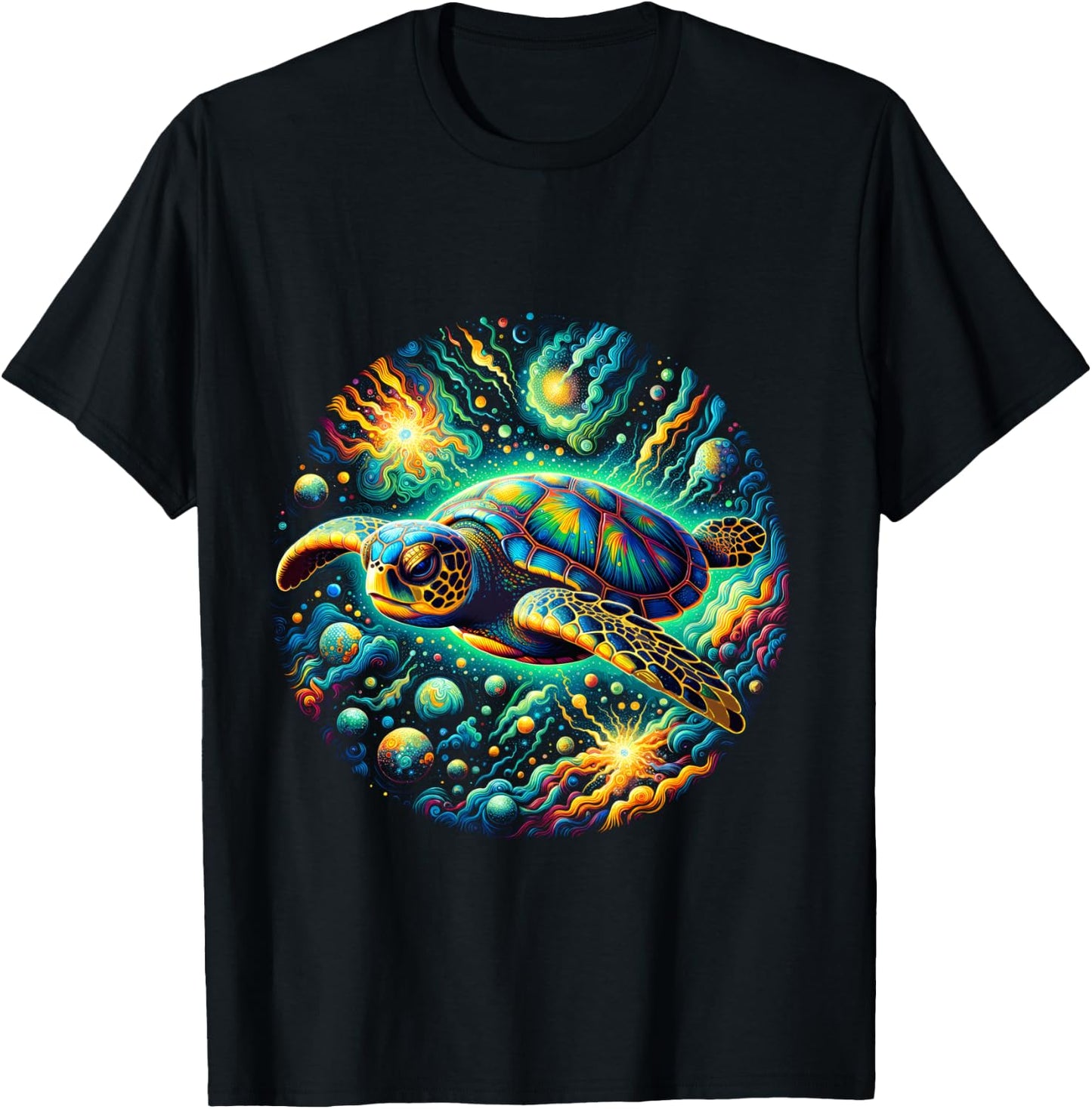 Sea Turtle Beach Lover Ocean Animal Graphic Novelty T-Shirt - T-Shirt | Black