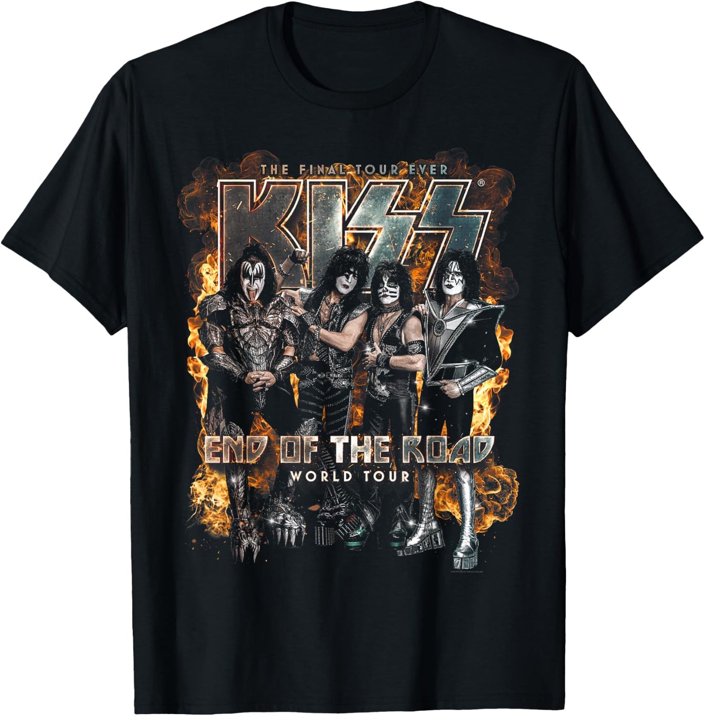 KISS - End of The Road Tour Event Small T-Shirt - T-Shirt | Black