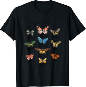 Butterfly Bible Verse You Are Loved Christian Jesus Faith T-Shirt - T-Shirt | Black