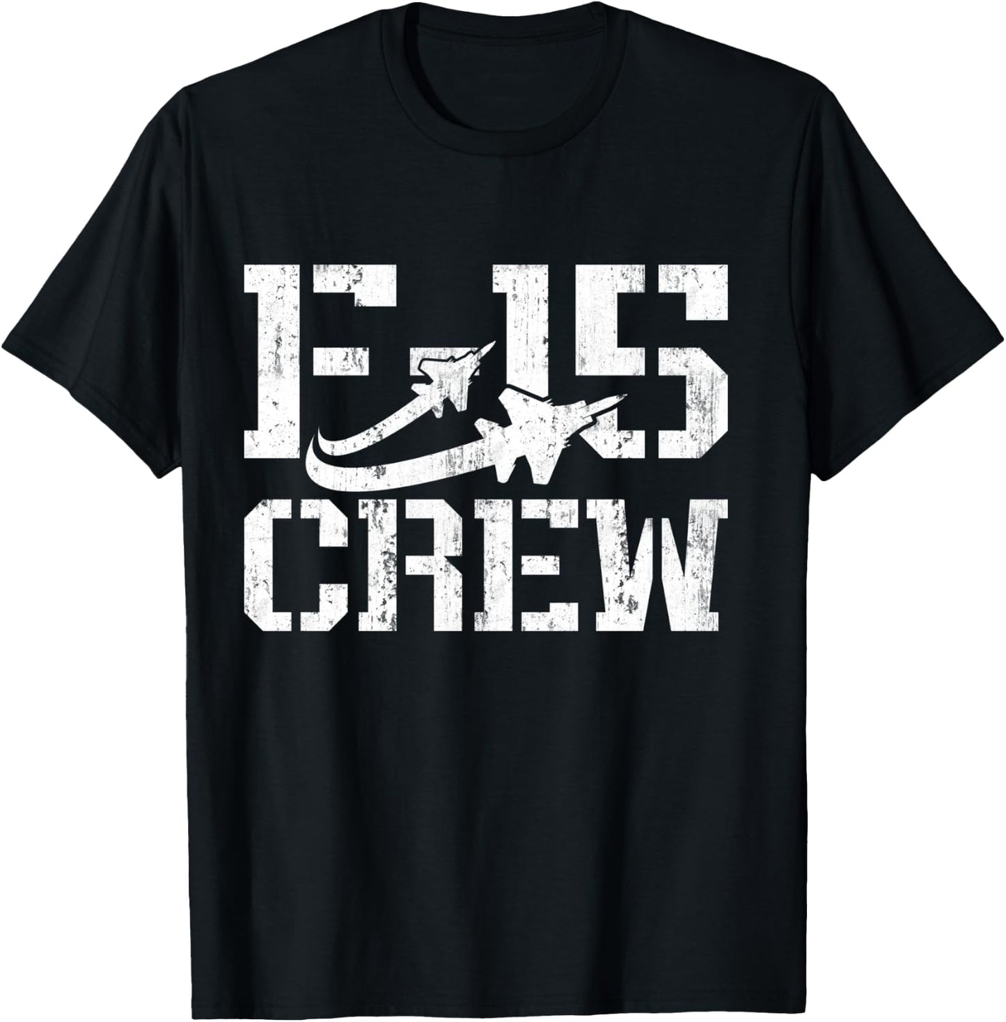 Eagle F-15 Jet Fighter Crew and Team Fighter Jet T-Shirt - T-Shirt | Black