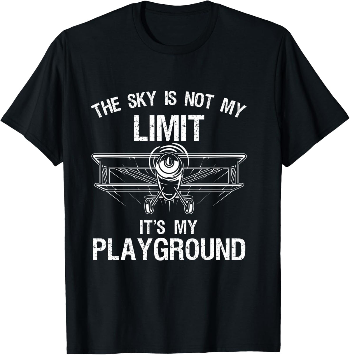 Funny Pilot Art Women Airplane Pilot Aviation T-Shirt - T-Shirt | Black